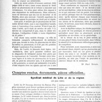 2269 - Page 3120 - Partie Professionnelle. Travaux Originaux. Jurisprudence. Pharmacien. Accident. Pansement d’urgence. Exercice illégal de la médecine? [Dr Paul Boudin] / Comptes rendus, documents, pièces officielles…. Syndicat médical de Lille et de la région, (15 juin 1923)