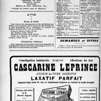 2281 - Page 3132-IV - Office de Renseignements du « Concours » / Membres du Concours exerçant dans les stations hivernales / Demandes et offres