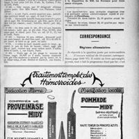 2282 - Page V-3133 - Demandes et offres / Correspondance. Régimes alimentaires