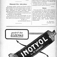2283 - Page 3134-VI - Correspondance. Régimes alimentaires / Placement d’un tuberculeux / Contributions des réfugiés