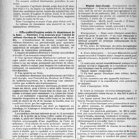2319 - Page 3172 - Partie Professionnelle. Reportage professionnel. Nouvelles et information. Ecole française de stomatologie, 20, passage Dauphine, Paris / Office public d’hygiène sociale du département de la Seine. — Ouverture d’un concours pour l’emploi de médecin-directeur de l’établissement de Groslay (S. et) / Hôpital Saint-Joseph