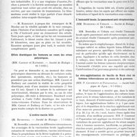 2353 - Page 3206 - Partie Scientifique. L’Actualité Scientifique. Les Sociétés Savantes. Paris. Désarticulation chirurgicale, par un requin, sur le pied d’un plongeur, (Société des chirurgiens de Paris ; 4-5-1923) / Effets diurétiques des humeurs au cours des crises polyuriques, (Société de Biologie ; 21-7-1923) / L’entéro-vaccin bilié, (Société de Biologie ; 7-7-1923) / L’immunité locale. Le pansement anti-streptococcique, (Société de Biologie ; 21-7-1923) / La séro-agglutination du bacille de Kock chez les, (Société biologique de Lyon ; 9-7-1923) / Immunisation contre le choléra par voie buccale, (Société de Biologie ; 7-7-1923)