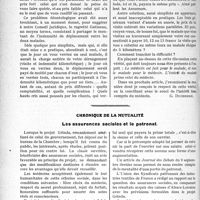 2359 - Page 3212 - Partie Professionnelle. Travaux Originaux. Déontologie. Les honoraires médicaux en médecine rurale. Les indemnités de déplacement [G. Duchesne] / Chronique de la mutualité. Les assurances sociales et le patronat [Dr M. Vimont]
