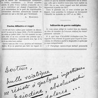 2372 - Page XLV-3225 - Correspondance. Amortissement du prix d’achat des automobiles / Pension définitive et rappel / Infirmités de guerre multiples