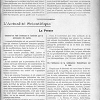 2396 - Page 3249 - Partie Scientifique. Travaux Originaux. Traitement des varices et des hémorrhoïdes, par Léon Filderman. Epithéliomas [Dr Quivy] / L’Actualité Scientifique. La Presse. Comment on vide l’estomac et l’intestin par la percussion du rachis [(La Clinique, juillet 1923)] / De l’influence de la médication bismuthique sur le rein [(Paris médical, 4 août 1923)]