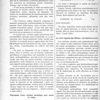 2397 - Page 3250 - Partie Scientifique. L’Actualité Scientifique. La Presse. De l’influence de la médication bismuthique sur le rein [(Paris médical, 4 août 1923)] / Traitement d’une cirrhose alcoolique avec ascite et ictère [(Jour. des Prat. 4 août 1923)] / La vulvo-vaginite des fillettes : son traitement actuel [(La Médecine, août 1923)]