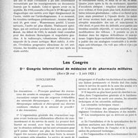 2403 - Page 3256 - Partie Scientifique. L’Actualité Scientifique. Les sociétés Savantes. Lyon. Société nationale de médecine et des sciences médicales. Maladie d’Addison avec troubles mentaux / Evolution en dix ans d’un anévrysme de l’aorte diagnostiqué à son début / Amyotrophie scapulaire douloureuse consécutive à la sérothérapie antidiphtérique / Les Congrès. 2me Congrès International de médecine et de pharmacie militaires, (Rome 28 mai — 2 juin 1923)