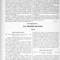 2451 - Page 3304 - Partie Scientifique. L'Actualité Scientifique. La Presse. L’épreuve de la diurèse provoquée dans l’exploration rénale [(Presse méd. 8 août 1923)] / Les Sociétés Savantes. Paris. Peste et pneumococcie, (Soc. méd. des hôp ; 27-7-1923) / Abcès amibien du poumon, (Soc. méd. des hôp ; 27-7-1923)