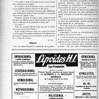 2473 - Page 3326-XLVI - Correspondance. Incapacité permanente à la suite de désinsertion de l’iris / Recherche de la paternité