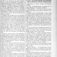 2504 - Page 3357 - Partie Scientifique. L’Actualité Scientifique. Les Congrès. XVIIe Congrès Français de Médecine, Tenu à Bordeaux les 27, 28 et 29 septembre 1923 (Suite).. La thérapeutique des infections méningococciques (sérothérapie), rapporteur : M. le Pr Dopter / Les moyens adjuvants de la sérothérapie dans le traitement de l’Infection méningococcique, rapporteur : L. Boidin