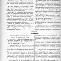 2505 - Page 3358 - Partie Scientifique. L’Actualité Scientifique. Les Livres. L’esprit et la tendance de l’instrumentation chirurgicale. Essai synthétique suivi de l’exposé de l’instrumentation de l'auteur, par Dartigues, L’expansion scientifique française, Paris