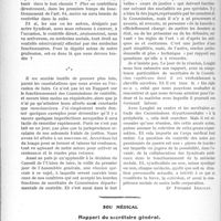 2509 - Page 3362 - Partie professionnelle. Travaux Originaux. Les commissions de contrôle des soins aux blessés de guerre [Dr Fernand Decourt] / Sou médical. Rapport du secrétaire général