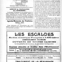 2579 - Page 3432-IV - Office des Renseignements du « Concours » / Service de propagande du « concours » / Agenda-Memento du Praticien, Edition 1924 / Le 25e anniversaire du sou médical