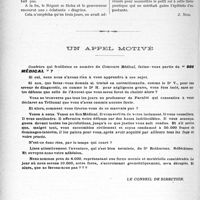 2617 - Page 3470 - Partie professionnelle. Variétés. Les péripéties d’une courte maladie de Louis XV enfant. Comment était soigné le roi en 1721 [J. Noir] / Un appel motivé