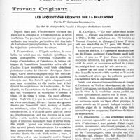 2639 - Page 3490 - Propos du jour. Le premier code de déontologie médicale.. Le serment d’Hippocrate [J. Noir] / Partie scientifique. Travaux Originaux. Les acquisitions récentes sur la scarlatine, par le Dr Germain Blechmann