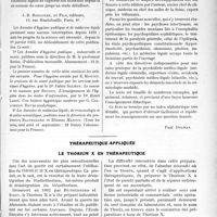 2650 - Page 3501 - Partie scientifique. L'Actualité Scientifique. Les Livres. Les maladies du coeur et de l’aorte, par Dr Arthur Leclercq, J. -B. Baillière, et Fils, éditeurs, Paris / Manuelde psychiatrie, par Dr J. Rogues de Fursac, Librairie Félix Alcan / Thérapeutique appliquée. Le thorium x en thérapeutique