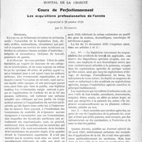2652 - Page 3503 - Partie professionnelle. Travaux Originaux, Hôpital de la charité. Cours de Perfectionnement. Les acquisitions professionnelles de l’année, par G. Duchesne [G. Duchesne]