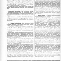 2721 - Page 3570 - Partie professionnelle. Reportage professionnel. Nouvelles et Informations. Hôpital Laënnec / Clinique médicale des enfants / Pathologie chirurgicale / L'hôpital psychiatrique / Hôpital Necker