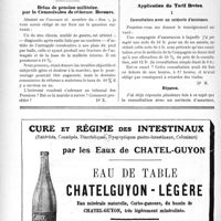 2723 - Page 3572-XLIV - Correspondance. Pension militaire. Présomption d’origine / Refus de pension militaire par la Commission de réforme. Recours / Application du Tarif Breton. Consultation avec un médecin d’assurance