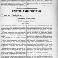 2740 - Page 3589 - Propos du jour. Les Syndicats médicaux et les Pouvoirs publics. La médecine publique dans le Lot-et-Garonne [Dr Molinéry] / Partie scientifique. Travaux Originaux. Humorisme et vitalisme. Chimisme et nervisme, par L. Pron