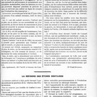 2820 - Page 3669 - Partie professionnelle. Travaux Originaux. jurisprudence. Assistance publique. — Assistance aux femmes en couches. - Loi du 17 juin 1923, art. 3, modifié par la loi du 2 décembre 1917. - conditions d’application. — abandon de l’enfant - secours de l’assistance publique. - suppression de l’allocation. [Dr Paul Boudin] / La réforme des études dentaires [Marcel Billoret]
