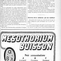 2838 - Page VII-3687 - Correspondance. Indemnisation des maladies professionnelles / Exercice de la médecine par un étudiant