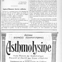 2842 - Page XI-3691 - Correspondance. Base de la patente / Légion d’Honneur. Service militaire