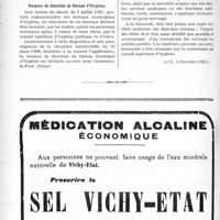 2883 - Page 3736-LII - Documents officiels. Réponses des Ministres aux questions des Parlementaires. L’impôt sur les voitures hippomobiles est dû, même si elles ne circulent pas / Vacance de direction de Bureau d’Hygiène