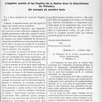 2894 - Page 3747 - Propos du jour. L’hygiène sociale et les pupilles de la nation dans le département du Finistère. Un exemple de manière forte