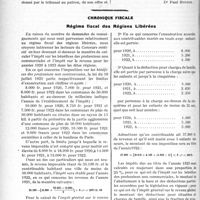 2921 - Page 3774 - Partie professionnelle. Travaux Originaux. Jurisprudence. Accidents du travail. — Opération conseillée. — Refus ou retard opposé par la victime. — Date de la consolidation [Dr Paul Boudin] / Chronique fiscale. Régime fiscal des Régions Libérées