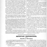 2927 - Page 3780 - Partie professionnelle. Travaux Originaux. Chronique fiscale. Le rôle du corps médical en hygiène sociale, par le Dr Gabriel Batier / Reportage professionnel. Nouvelles et Informations. Fondation Curie