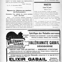 2937 - Page 3790-LII - Documents officiels. A L’officiel. Circulaire relative à la réglementation des crèches / Réponses des Ministres aux questions des Parlementaires. Nomination d’un médecin du service auxiliaire comme aide-major / Variétés. Laine ou poil ?. Histoire vraie