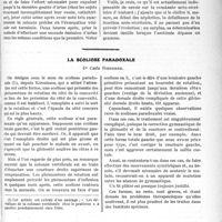 2954 - Page 3807 - Partie scientifique. Travaux Originaux. Constante d’Ambard. Sa signification : indication pour effectuer les prélèvements nécessaires à son calcul, par le Dr G. Siguret / La scoliose paradoxale, Dr Carle Roederer