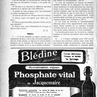 2989 - Page 3842-XXXVIII - Correspondance. Vente de meubles. Impôts divers