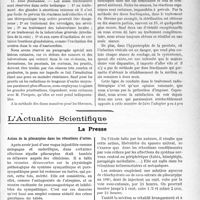 0030 - Page 29 - Partie scientifique. Travaux Originaux. Radiologie. Quelques idées générales sur la radiothérapie moderne, par le Dr Guilbert / L’actualité Scientifique. La Presse. Action de la pilocarpine dans les rétentions d’urine [(Presse méd, 27 octobre 1923)]