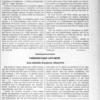 0040 - Page 39 - Partie scientifique. L’actualité Scientifique. Les Congrès. XXXIIe Congrès de l’Association Française de Chirurgie, (8-13 octobre 1923 (Suite) / Thérapeutique appliquée. Les extraits d’ovaires dissociés