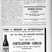 0058 - Page LV-57 - Jurisprudence. Compétence administrative. — Action en Dommages — Intérêts contre les fonctionnaires. — Pharmacien mobilisé. — Hôpital mixte. — Radiographie des malades civils. — Lésions. — Service commandé. — Appréciation. — Incompétence de l’autorité judiciaire [Dr Paul Boudin] / Documents officiels. A l'officiel. Réponses des Ministres aux questions des Parlementaires. Rédaction des rapports d’expertises par les médecins des aliénés