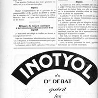 0063 - Page 62-VI - Correspondance. La cotisation du « Sou Médical » n’a pas changé / Délégués du Conseil municipal à la Commission administrative d’un hôpital