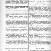 0085 - Page 84 - Partie scientifique. L'Actualité Scientifique. Les Sociétés Savantes. Toulouse. Société de médecine. Corps étranger intra-oculaire, choroïdite exsudative. Guérison / Considérations sur la mesure de la pression sanguine par la méthode oscillatoire. Présentation d’un oscillographe enregistreur / Triple malformation congénitale du membre supérieur / Considérations à propos de quelques hernies dites accidents du travail / Zona et varicelle