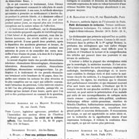 0088 - Page 87 - Partie scientifique. L'Actualité Scientifique. Les livres. Les rhumatismes aigus et leur traitement, par Léon Giroux, J. B Baillière et fils, Paris. 1923 / Pour une politique thermale, par A. Huart, Imprimerie Ducret, Aix-les-Bains) / Les principales maladies des habitants de la basse-cour et leur traitement, par G. Moussu, Librairie Agricole de la Maison Rustique, Paris (VIe)