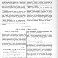 0094 - Page 93 - Partie professionnelle. Travaux Originaux. Assurance et réassurance / Les médecins de colonisation. Compte rendu de la séance du Conseil municipal d’Oued Taria