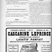 0125 - Page 124-X - Correspondance. Aggravation d’infirmité de guerre / Pension d’un tuberculeux de guerre / Fixation de pension militaire Recours
