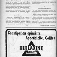 0127 - Page 126-XII - Correspondance. Application du Tarif Breton. Rayons ultraviolets / Electrothérapie / Abcès profond de l’aisselle [J. Noir]
