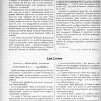 0147 - Page 146 - Partie scientifique. L’Actualité Scientifique. Les Congrès. XXXIIe Congrès de l’Association Française de Chirurgie, (8-13 octobre 1923 (Suite). Pathologie générale / Les livres. «Les Agonies », par Docteur Emile Barré, Guichaoua, libraire-éditeur, Douarnenez