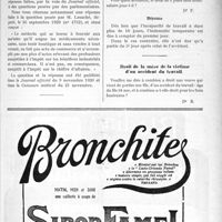 0182 - Page IX-181 - Correspondance. Les propharmaciens ne sont pas assujettis à la taxe sur le chiffre d’affaires / Point de départ du demi-salaire d’un accidenté du travail / Droit de la mère de la victime d’un accident du travail