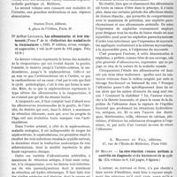0205 - Page 204 - Partie scientifique. L’Actualité Scientifique. Les Livres. Pathologie gastro-intestinale, par Jean-Charles Roux, F. Moutier et P. Caille, Gaston Doin, éditeur, Paris / Les albuminuries et leur traitement, par Dr Arthur Leclercq, Gaston Doin, éditeur, Paris, 6e / La séro-réaction comme méthode de contrôle du diagnostic et du traitement de la syphilis, par Dr Millet, A. Maloine et Fils, éditeurs, Paris 1923