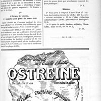 0220 - Page XXXIX-219 - Correspondance. Application du Tarif Breton. Appareil plâtré sans réduction / 1° Suture de tendons. 2° invalidité pour perte du pouce droit