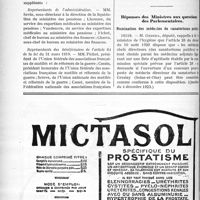 0223 - Page 222-XLII - Documents officiels. A l’officiel. Arrêté ministériel nommant les membres de la Commission supérieure de surveillance et de contrôle des soins aux pensionnés de guerre / Réponses des Ministres aux questions des Parlementaires. Nomination des médecins de sanatoriums publics