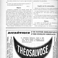 0235 - Page 234-X - Correspondance. Révision à la suite du décès d’un pensionné du travail / Impôts sur les automobiles