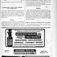 0236 - Page XI-235 - Correspondance. Impôts sur les automobiles / Radiation des cadres d’un médecin de complément / Admission d’un pensionné de guerre dans un sanatorium / Pourvoi devant le Tribunal des pensions